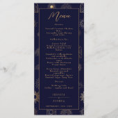 Celestial Sun Crescent Moon Gouden Marine Menu (Voorkant)