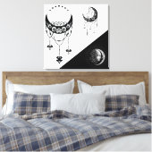 Celestial Sun en Moon Canvas Afdruk (Insitu (Slaapkamer))