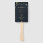 Celestial Sun en Moon Ceremony Programme Hand Fan Handwaaier (Voorkant)