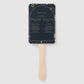 Celestial Sun en Moon Ceremony Programme Hand Fan Handwaaier (Achterkant)