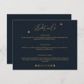 Celestial Sun en Moon Details Enclosure Kaart (Voorkant / Achterkant)