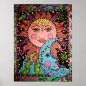 Celestial Sun en Moon Graphic Poster (Voorkant)