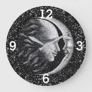 Celestial Sun en Moon Grote Klok