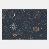 Celestial Sun en Moon Inpakpapier Vel (Voorkant 2)