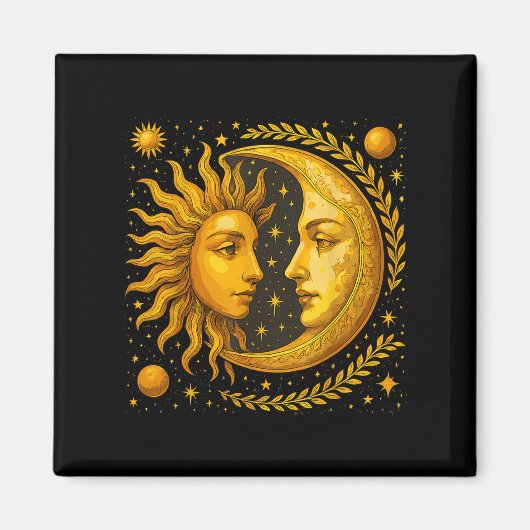 Celestial Sun en Moon Magneet (Voorkant)