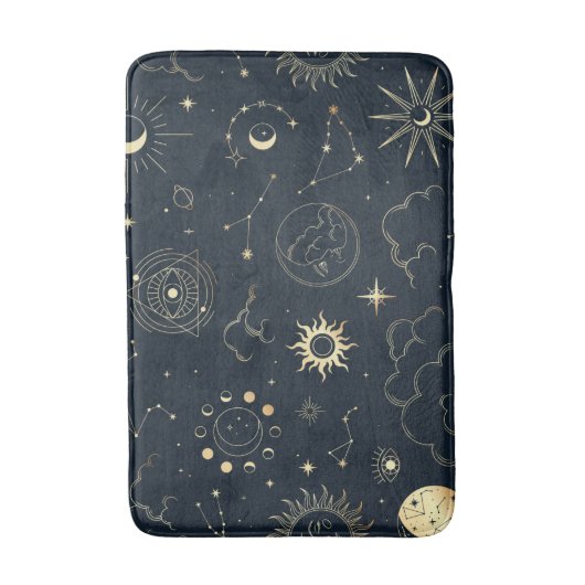 Celestial Sun en Moon Mystical Badmat (Voorkant Verticaal)