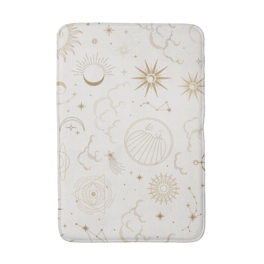 Celestial Sun en Moon Mystical Badmat (Voorkant Verticaal)