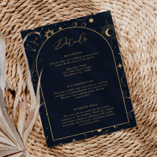 Celestial Sun en Moon Mystical — Gegevens Informatiekaartje