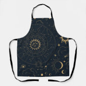 Celestial Sun en Moon Mystical Schort (Voorkant)