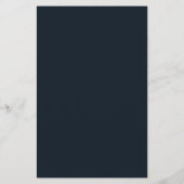 Celestial Sun en Moon Navy Gold-menukaart (Achterkant)