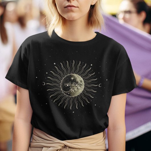 Celestial Sun en Moon T-shirt