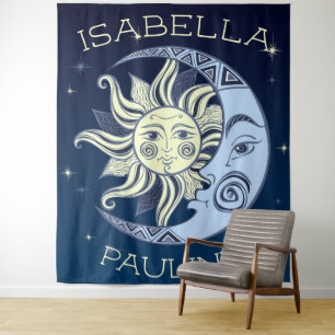 Celestial Sun en Moon  Wandkleed