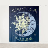 Celestial Sun en Moon Wandkleed (Voorkant)