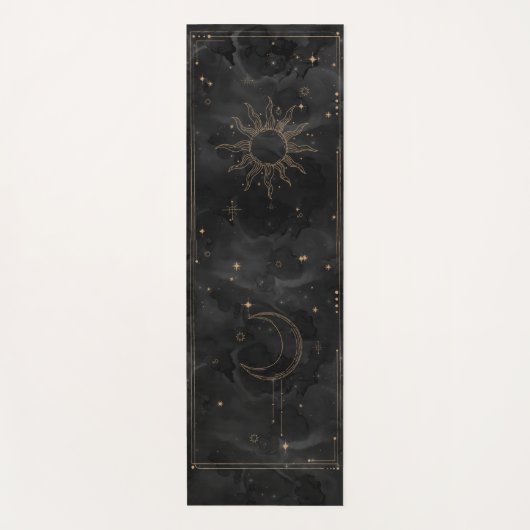 Celestial Sun en Moon Yoga Mat (Voorkant)