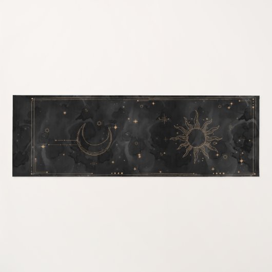 Celestial Sun en Moon Yoga Mat (Voorkant (horizontaal))