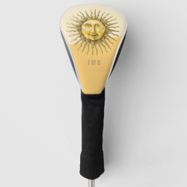 Celestial Sun Face Colorblock Monogram Golfheadcover