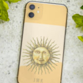 Celestial Sun Face Colorblock Monogram iPhone Hoesje