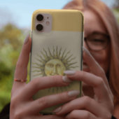 Celestial Sun Face Colorblock Monogram iPhone Hoesje
