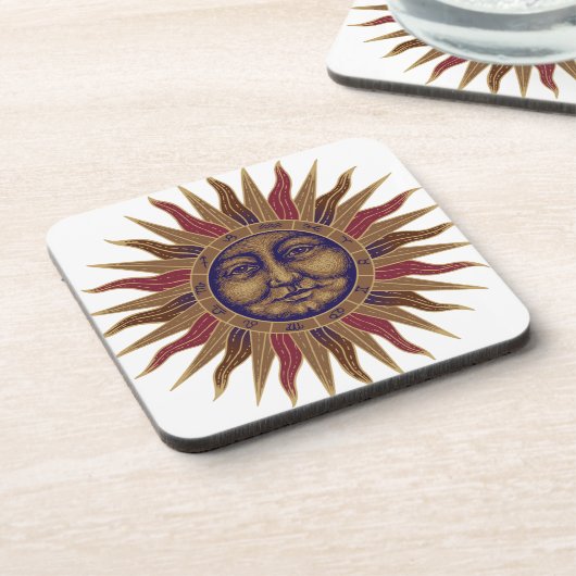 Celestial Sun Face Drankjes Onderzetter (Linkerzijde)