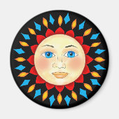 Celestial Sun Face Magnet (Voorkant)