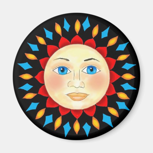 Celestial Sun Face Magnet (Voorkant)