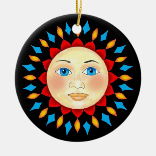 Celestial Sun Face Ornament (Voorkant)