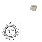 Celestial Sun Face Summer Journalbooking Rubberstempel (Gestempeld)