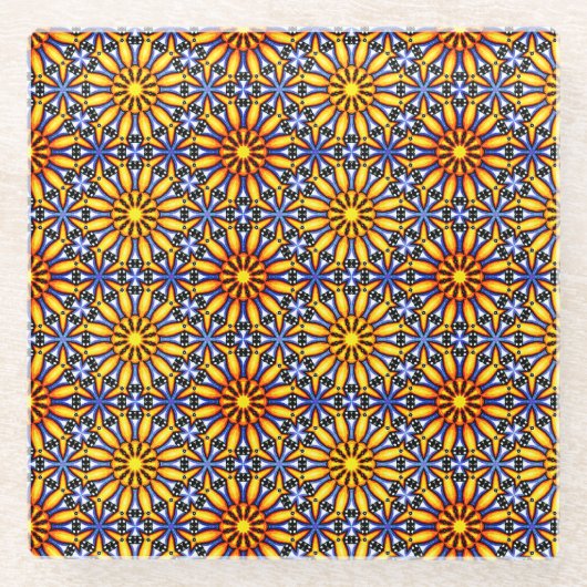 Celestial Sun Glazen Onderzetter (Voorkant)