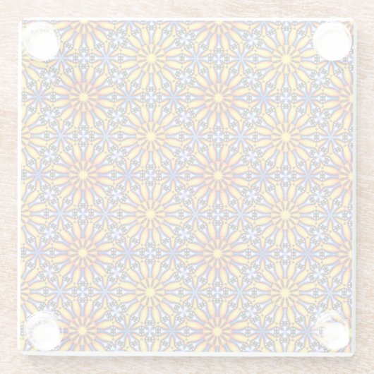 Celestial Sun Glazen Onderzetter (Achterkant)