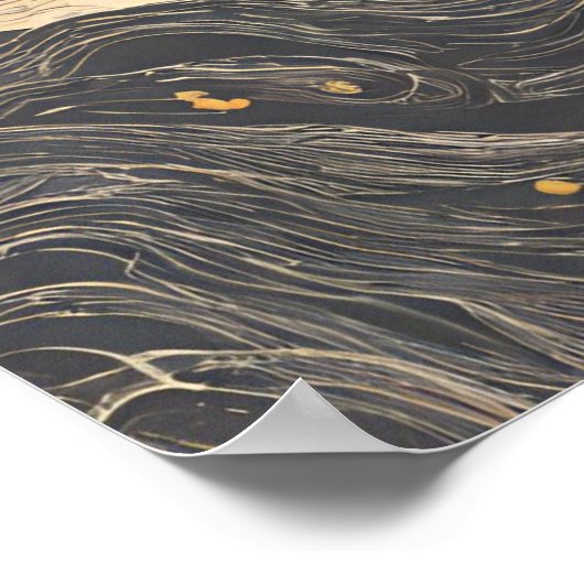 Celestial Sun Illustration Wall Art Poster (Hoek)