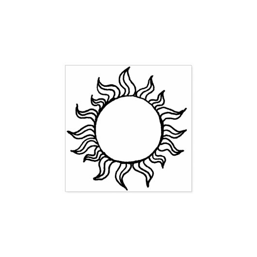 Celestial Sun Lijst Summer Journalbooking Rubberstempel (Afrduk)