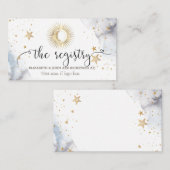 Celestial Sun, maan, sterren Informatiekaartje (Voorkant / Achterkant)