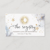 Celestial Sun, maan, sterren Informatiekaartje (Voorkant)