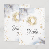 Celestial Sun, maan, sterren Kaart (Voorkant / Achterkant)