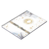 Celestial Sun, maan, sterren Notitieboek (Linkerzijde)