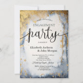 Celestial Sun, maan, sterren Waterverf Verloving Kaart (Voorkant)