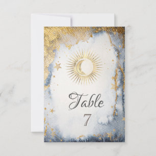 Celestial Sun, maan, Waterverf sterren Kaart