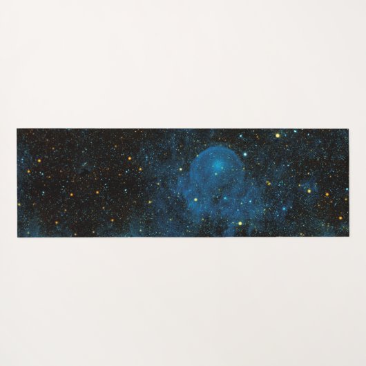Celestial Sun Monogram Naam Glitter Navy Cool Yogamat (Achterkant (horizontaal))