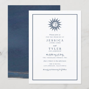 Celestial Sun & Moon Blue Kaart