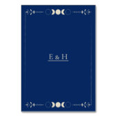 Celestial sun moon cosmic ethereal wedding  kaart (Achterkant)