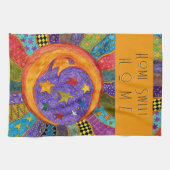 Celestial Sun, Moon en Stars Kitchen Towel Theedoek (Horizontaal)