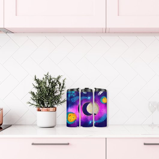 Celestial Sun Moon Galaxy Thermosbeker