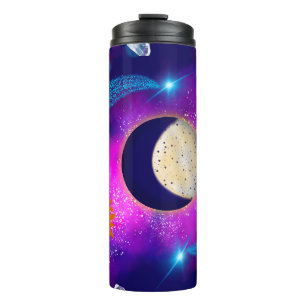 Celestial Sun Moon Galaxy Thermosbeker