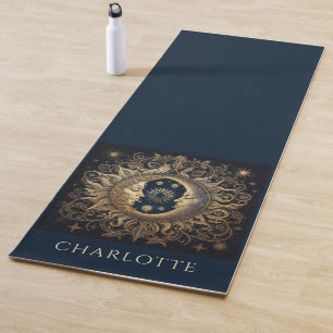 Celestial Sun Moon gepersonaliseerd Yogamat