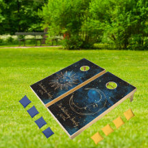 Celestial Sun Moon gepersonaliseerde naam Glitter 