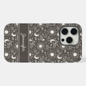 Celestial Sun & Moon Hoesje | Aangepaste naam iPhone Hoesje (Achterkant horizontaal)