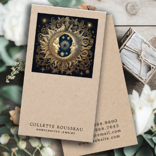 Celestial Sun Moon Kraft Oorbel Sieraden Display Visitekaartje