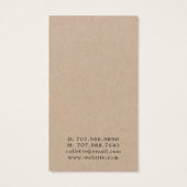 Celestial Sun Moon Kraft Oorbel Sieraden Display Visitekaartje (Achterkant)