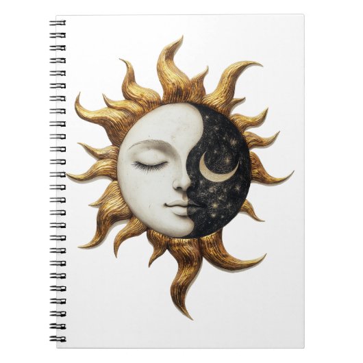 Celestial Sun & Moon Notitieboek (Voorkant)