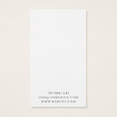 Celestial Sun Moon Oorbel Sieraden Display Kaarten Visitekaartje (Achterkant)